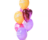 Фонтан С Днём рождения / Фольгированное сердце розовое, 45 см – 1 шт. Латексные шары «С Днем рождения» ассорти, 30 см – 6 шт.