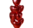 Фонтан из шаров Яркая любовь / Фольгированный шар-сердце красный, 45 см – 10 шт.