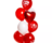 Фонтан шаров Валентинка / Фольгированный шар сердце красный, 45 см — 1 шт. Латексный шар с надписью «Я тебя люблю» красный, 30 см — 4 шт. Латексный шар красный, 30 см — 1 шт. Латексный шар белый, 30 см — 4 шт.
