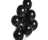 Букет из латексных черных шаров / Латексный шар черный, 30 см — 10 шт.