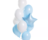 Букет шаров Мечта / Фольгированная звезда нежно-голубая, 45 см — 1 шт. Латексный шар нежно-голубой, 30 см — 5 шт. Латексный шар белый, 30 см — 4 шт.